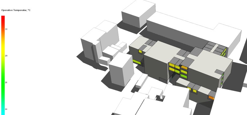 Quartier Mitte, Erhardstr. 4 & 6, Passau – Simulation Verschattung