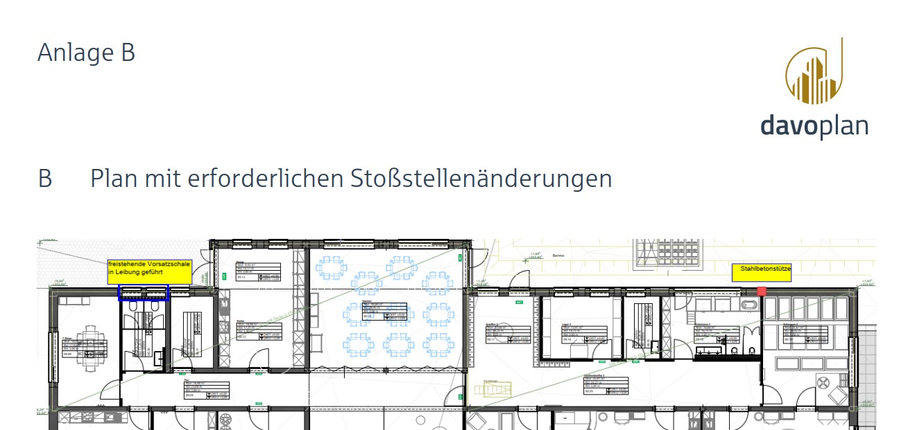 BA-Stoßstellenänderung